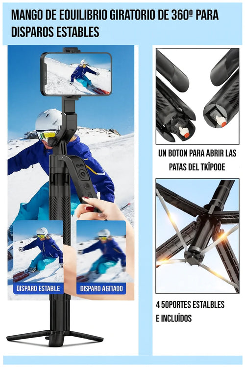 📸 Trípode Inteligente con Sensor de Movimiento